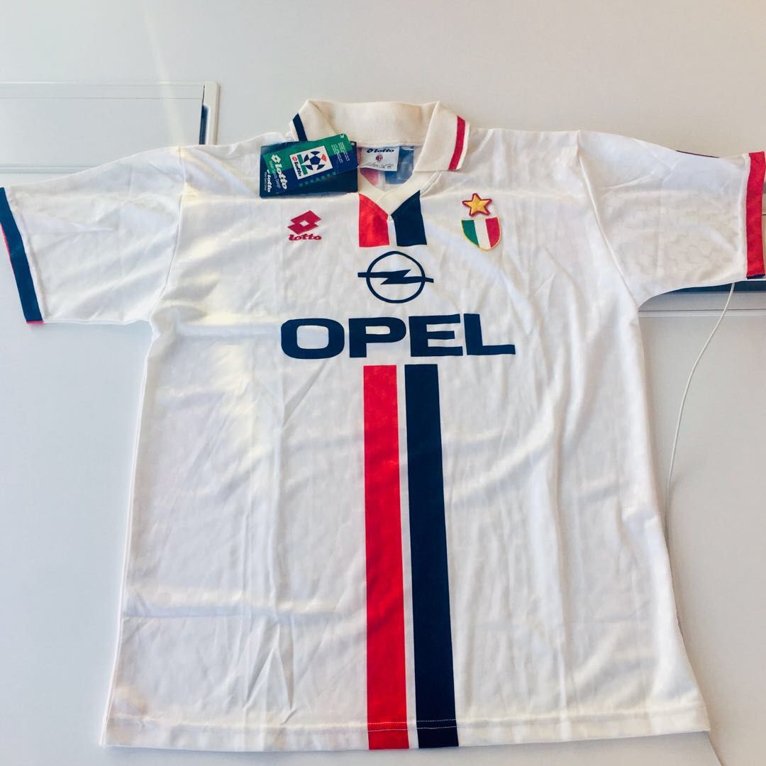 🇮🇹 ⚽️ 1996-1997 AC Milan ACM Jersey Shirt Maglia Away Opel