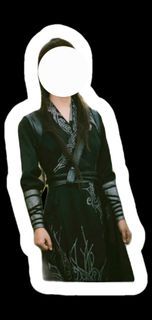 古風漢服 有翡同款 黑色女俠士騎士勁裝 (黑色)