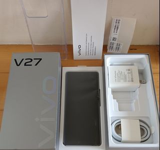 拍賣 全新 VIVO V27. 黑 （8g/256g） 僅拆封檢查 遠傳保固到2024年9月 台北面交！！