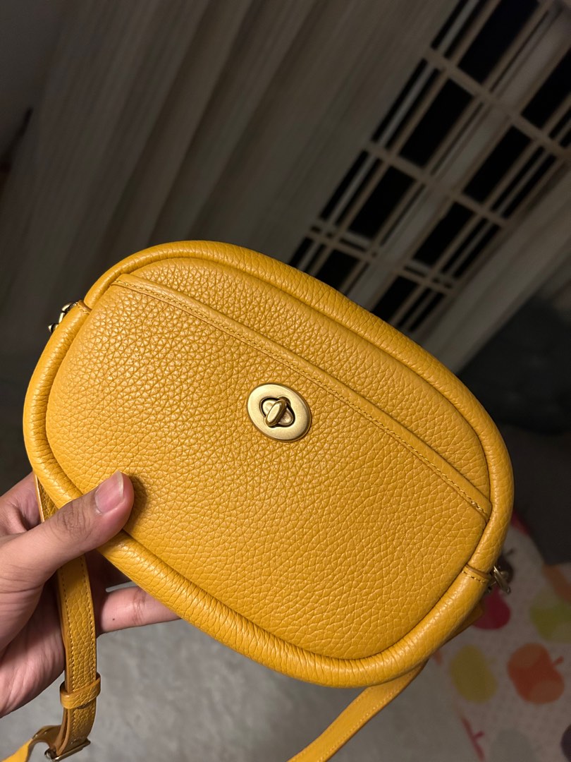 Mustard coach purse shop