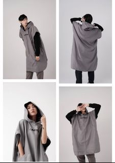 #極新二手 LAZYFISH品牌經典多用途毛巾衣/LAZYFISH Classic Logo Poncho