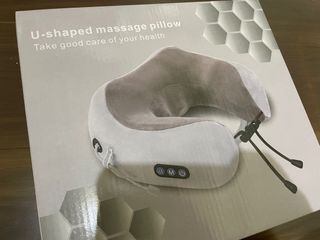 全新 U-shaped massage pillow U型肩頸按摩枕