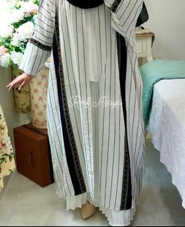 Abaya Cardigan Putih