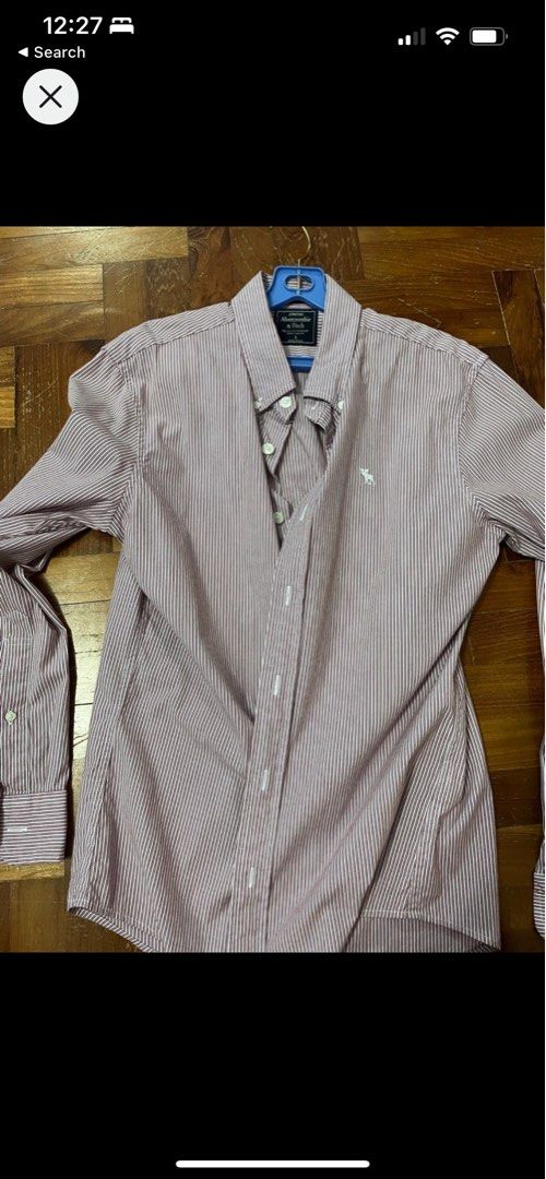 abercrombie button down shirt mens