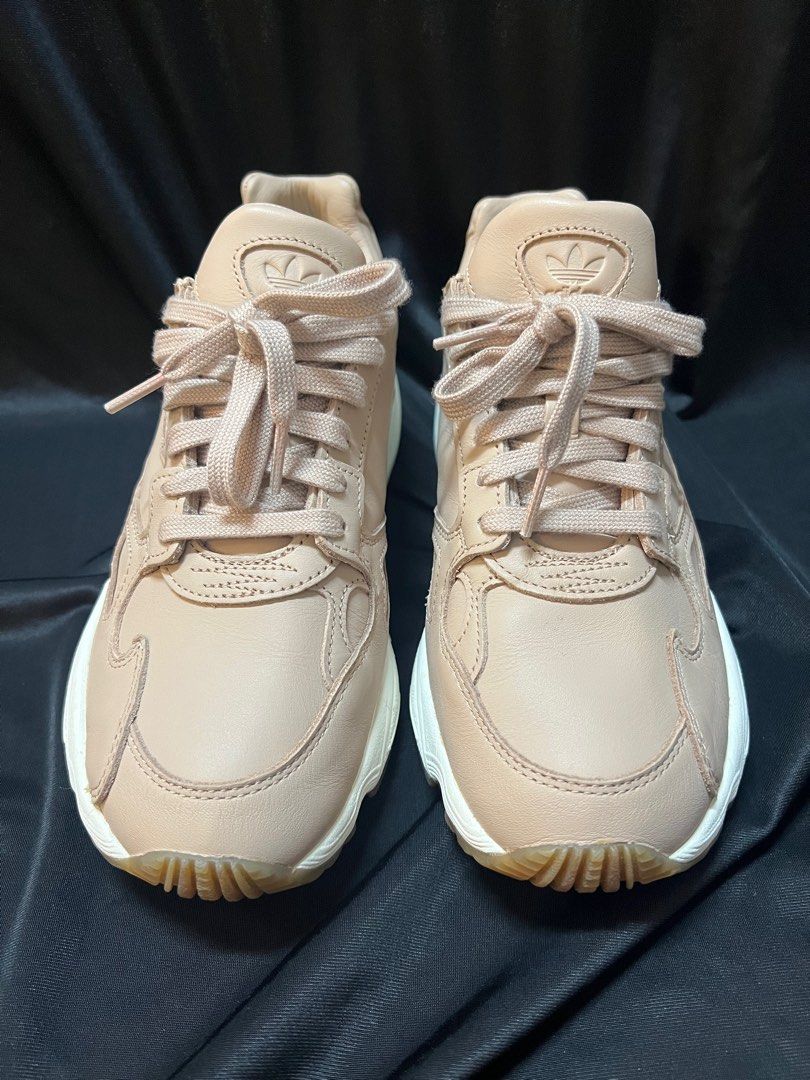 Adidas falcon leather beige outlet