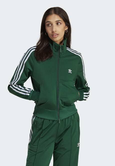 Womens adidas on sale green tracksuit