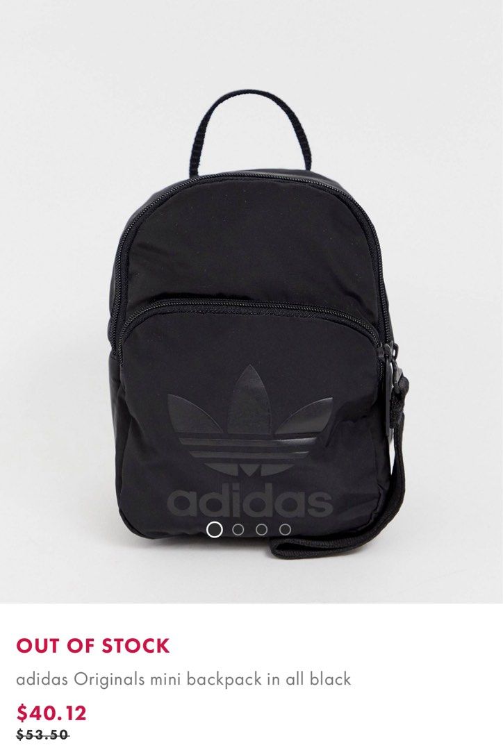 Adidas Originals mini backpack in all black