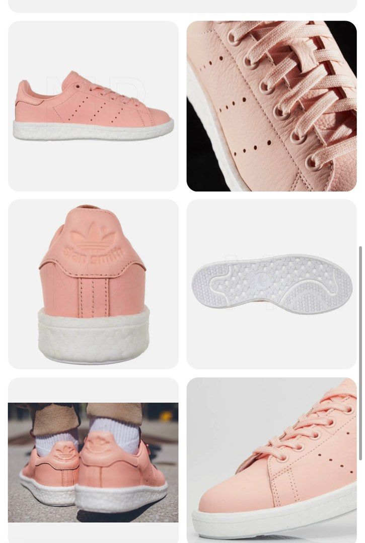 Adidas originals haze coral stan smith sneakers 2025