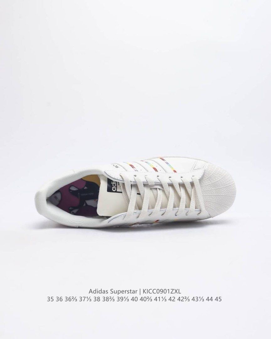 White Adidas Superstar Shoes, Size: 41 To 45