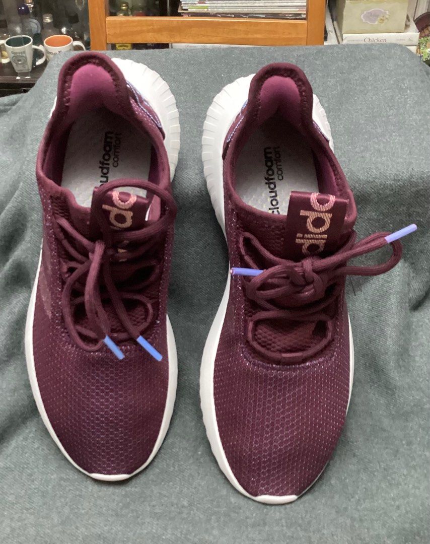 Cloudfoam pure top women's sneakers maroon
