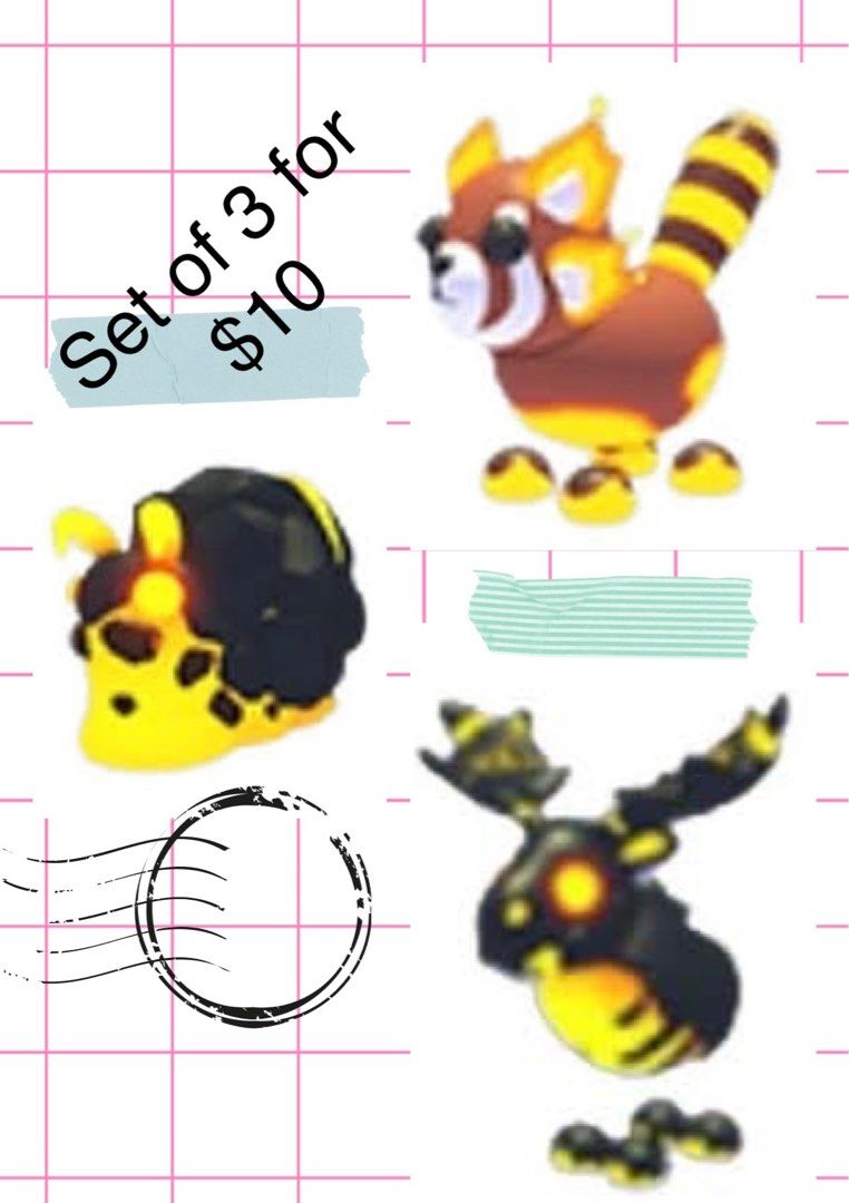 adopt me magma moose snail and panda