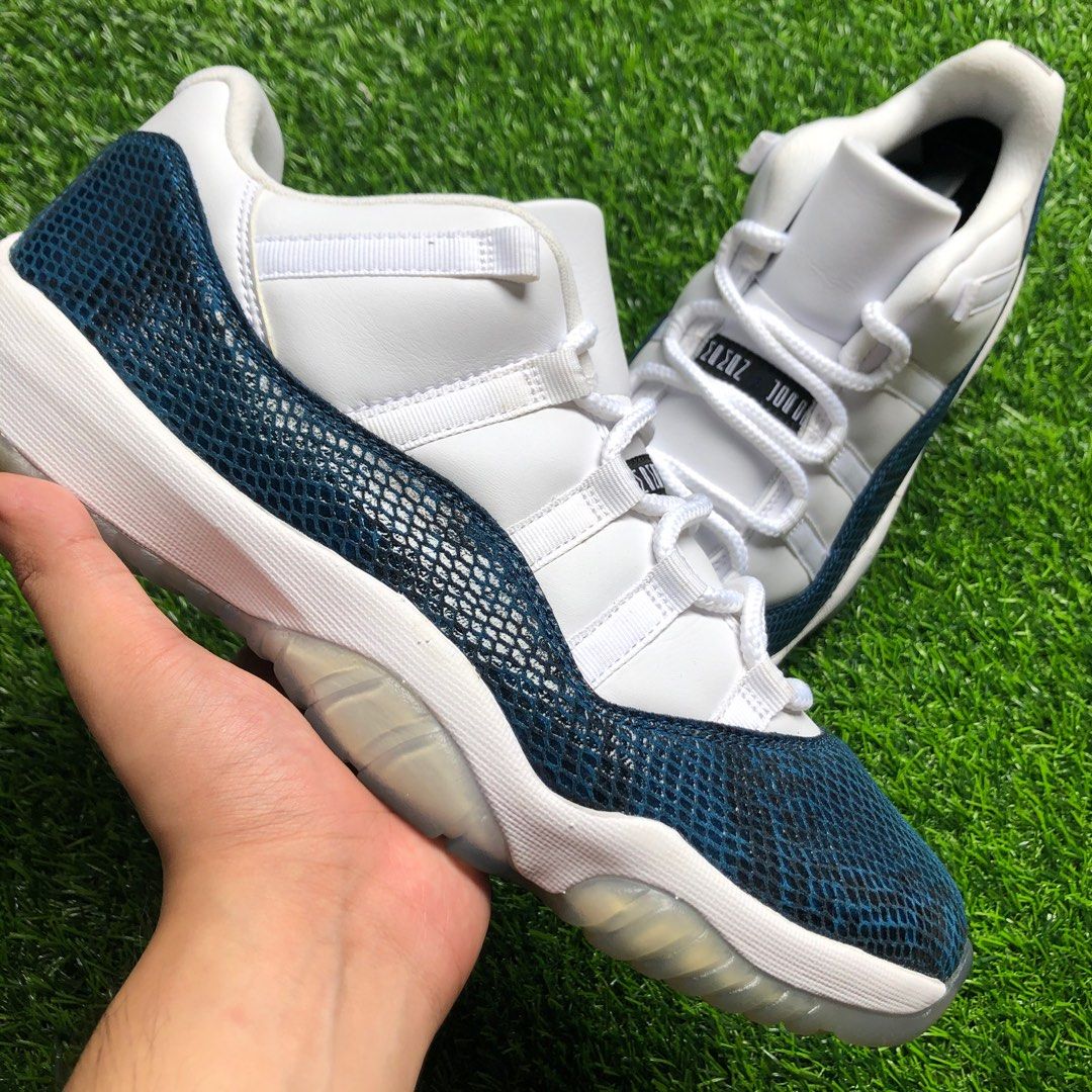 Air Jordan 11 Low Navy Snakeskin 2019 Men s Fashion Footwear