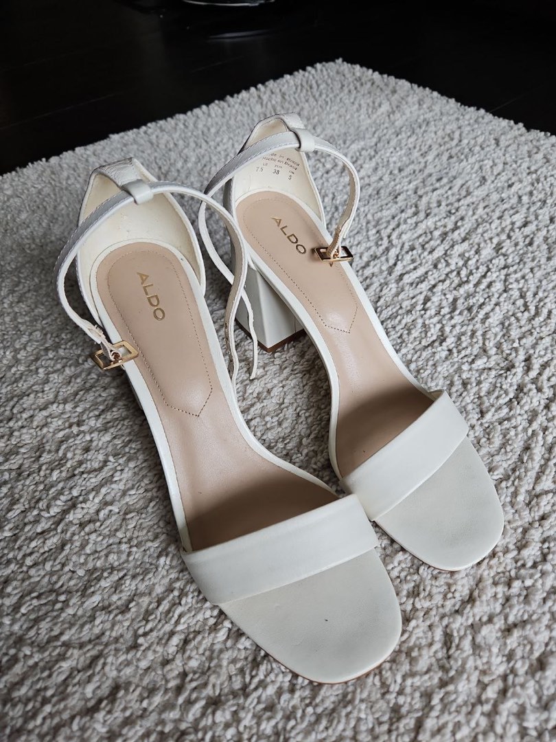Aldo White Heels Women s Fashion Footwear Heels on Carousell