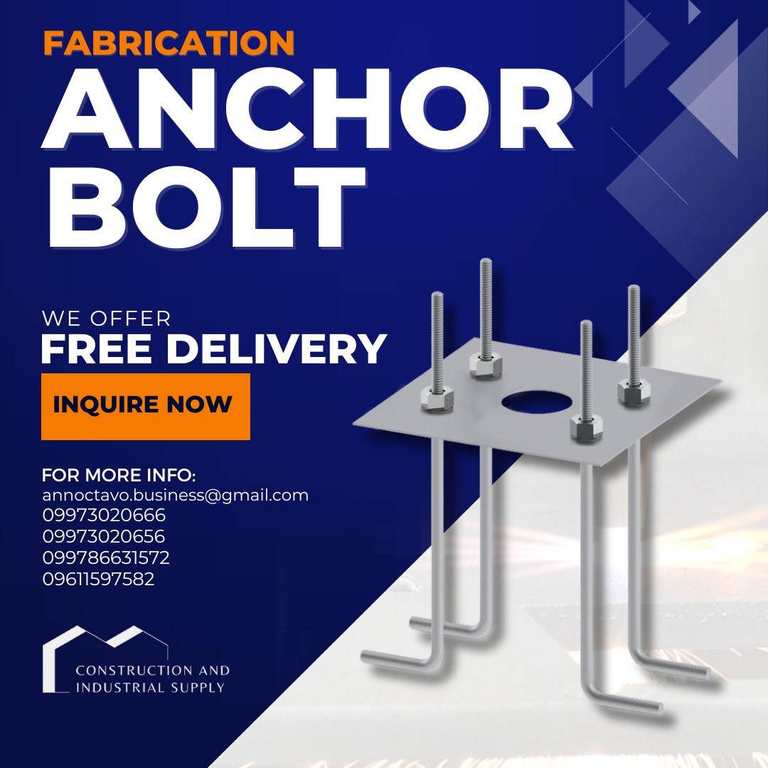 Anchor Bolt Bolts and Nuts U Bolt J Bolt Fabrication Metal