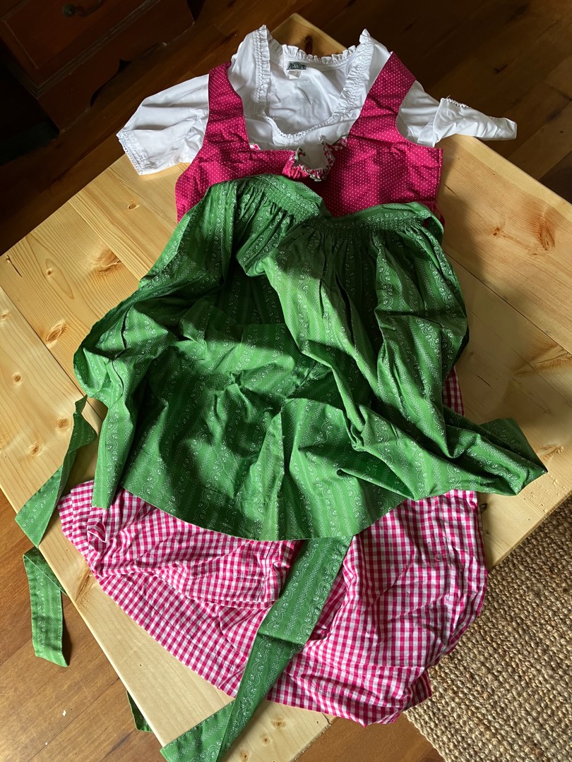 Hungarian Traditional 3piece Costume in 100 Cotton, Women's Fashion