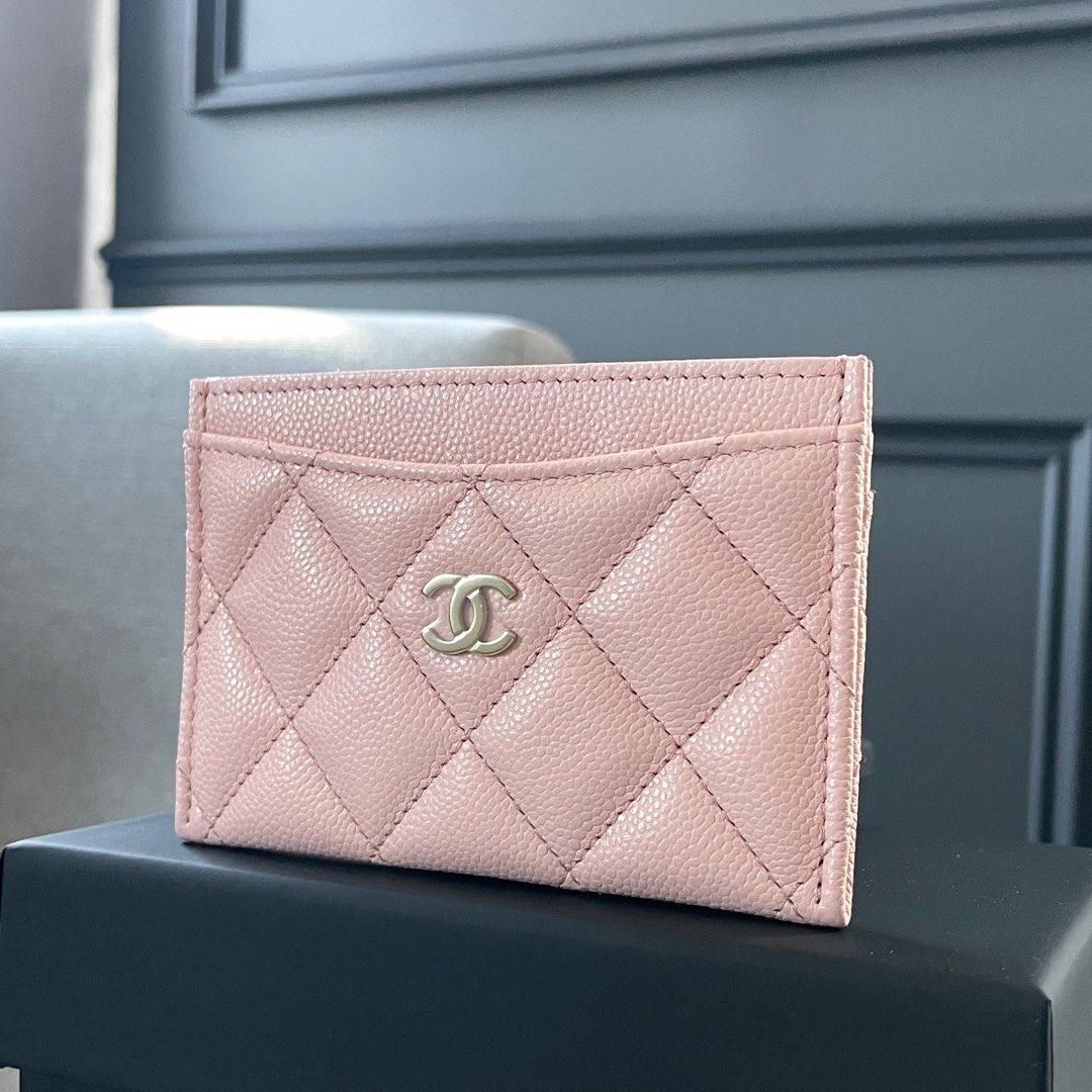Authentic Chanel Caviar Classic Cardholder Light Pink GHW brand new full  set with original receipt gold hardware 23K Fall Winter 2023 collection Card  holder wallet, Luxury, Bags & Wallets on Carousell