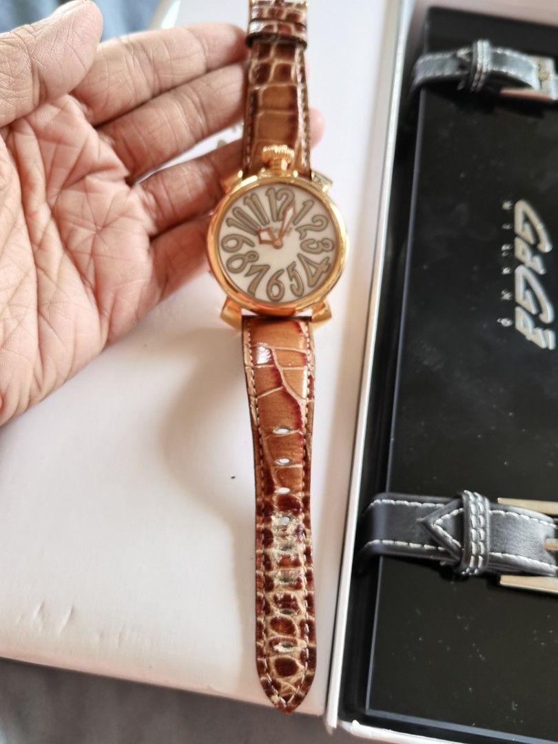 Authentic Gaga Milano Watch (Category: Luxury Watches) located in Dinalupihan. Submitted by hydzsalva (Listing ID 1257688709, Image 2). Description: Authentic Gaga Milano selling super low due to scratches on the strap that can easily be replaced..