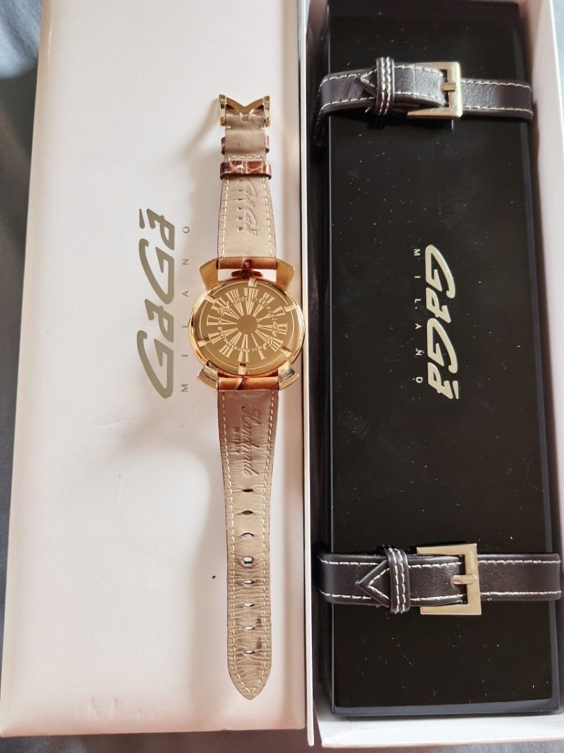 Authentic Gaga Milano Watch (Category: Luxury Watches) located in Dinalupihan. Submitted by hydzsalva (Listing ID 1257688709, Image 3). Description: Authentic Gaga Milano selling super low due to scratches on the strap that can easily be replaced..