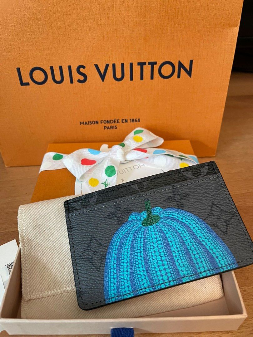 NWT Louis Vuitton Yayoi Kusama Pumpkin Print Monogram Card Holder