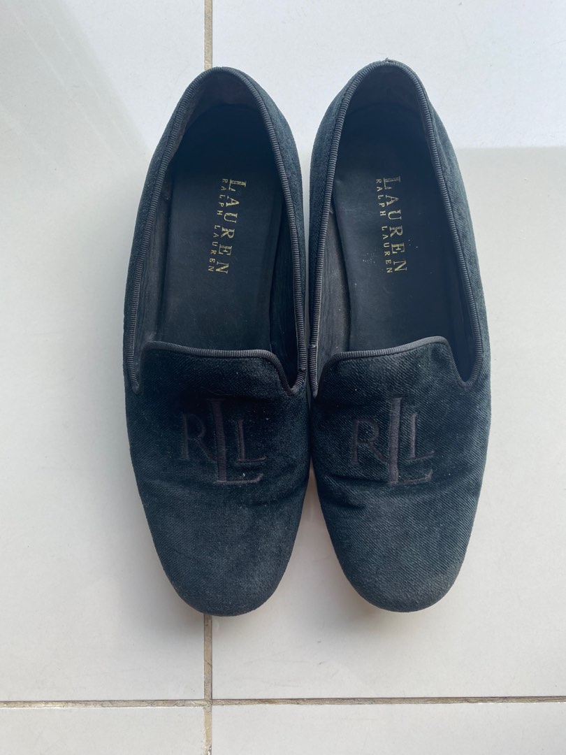 Authentic RALPH LAUREN velvet loafer Women s Fashion Footwear