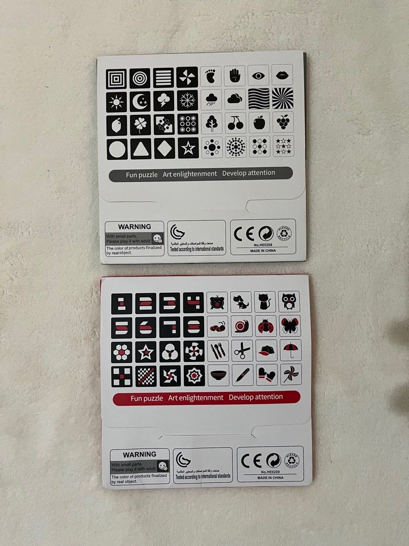 Baby Visual Stimulus Cards (Category: Infant Playtime) located in Pulilan. Submitted by delareascloset (Listing ID 1257700335, Image 2). Description: Baby Visual Stimulus Cards 0-3 and 3-6 months ₱120 original price Shipping fee shouldered by the buyer.
