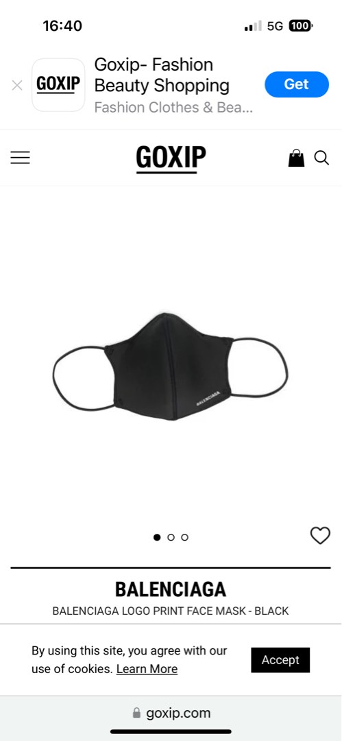 face mask balenciaga