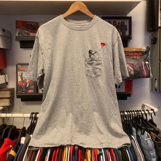 Banksy unauthorised exhibition pocket t shirt