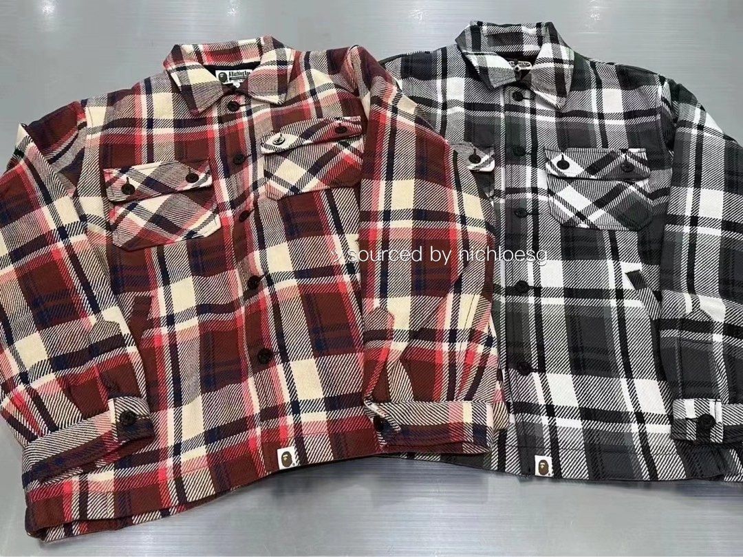 BAPE CHECK CPO JACKET