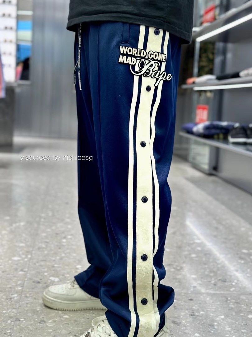 BAPE JERSEY TRACK PANTS