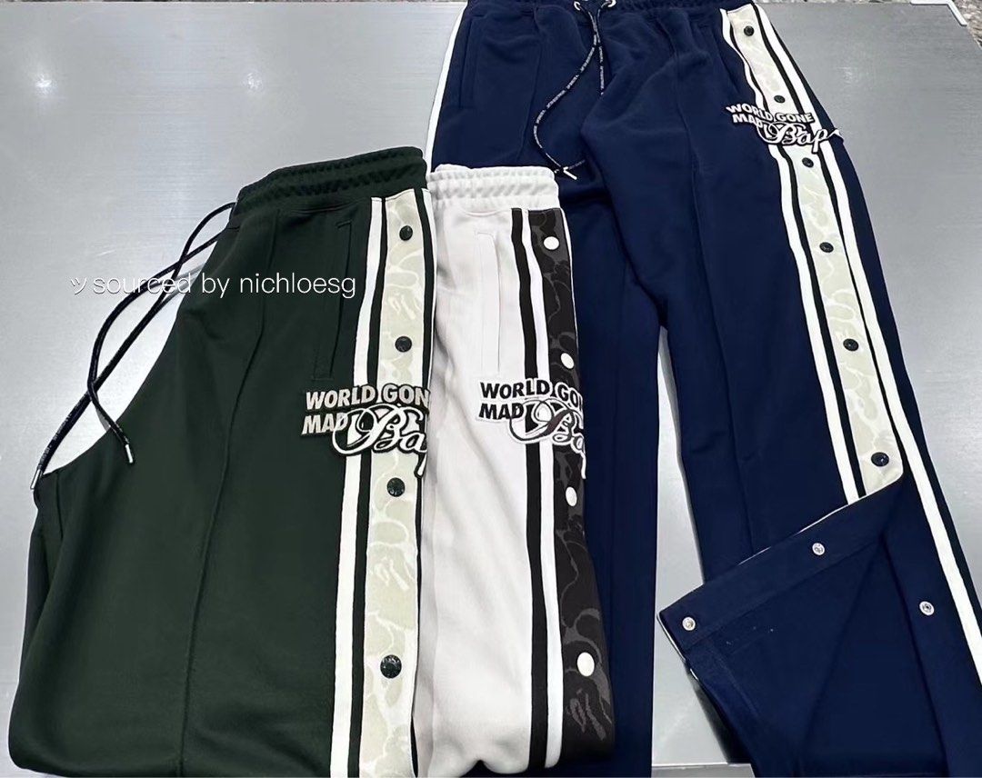 【A BATHING APE】 JERSEY TRACK PANTS