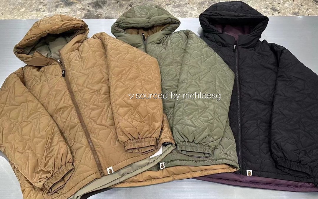 BAPE STA QUILTING DOWN JACKET, Men's Fashion, Coats, Jackets and