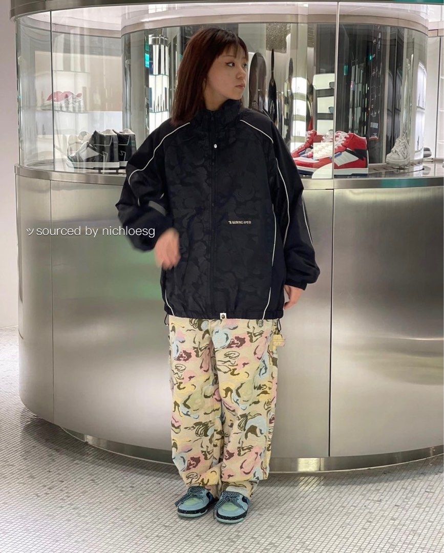 Adidas Track Jacket Mens Bape Coat BAPE TONAL SOLID CAMO METAL