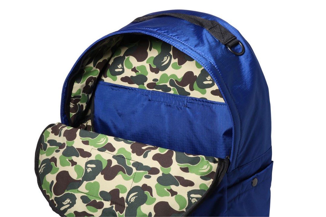 BAPE Blue Camo Medium Day Pack Backpack A Bathing Ape