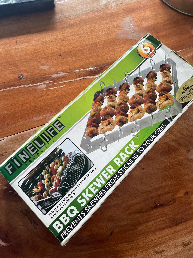BBQ SKEWER RACK, Furniture & Home Living, Kitchenware & Tableware