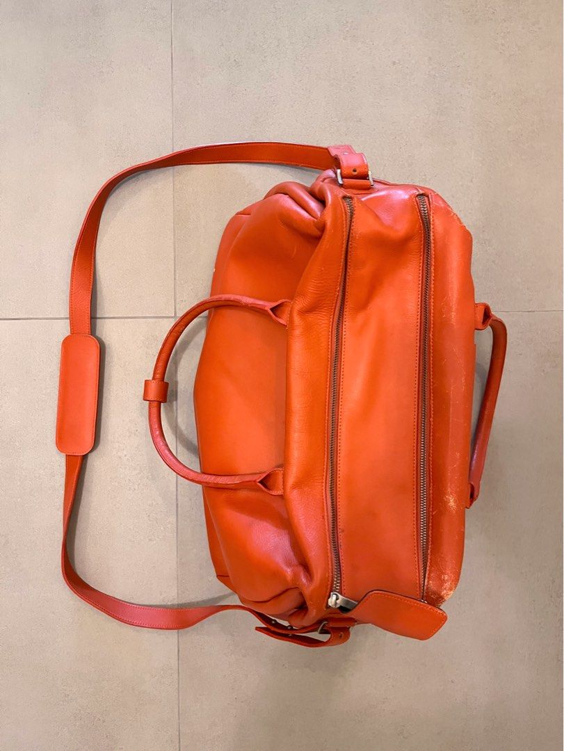 Pure leather discount duffle bag