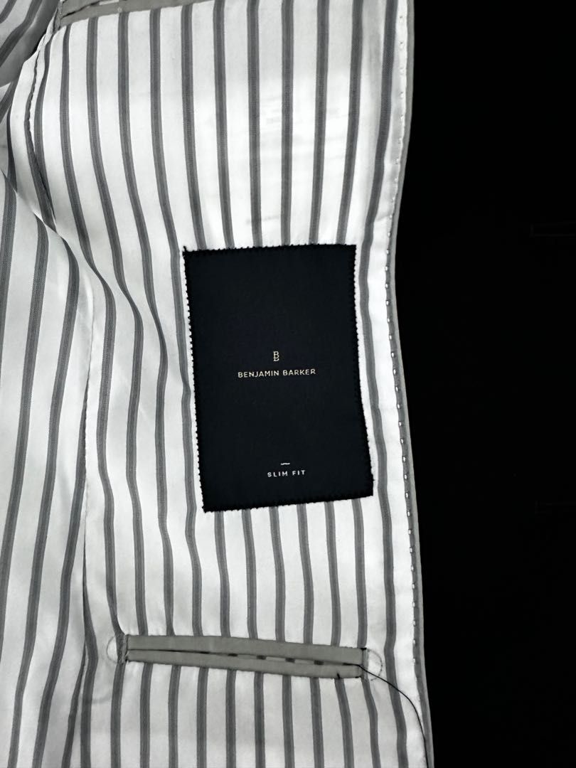 Benjamin Barker Black Suit Slim Fit, Men's Fashion, Coats, Jackets