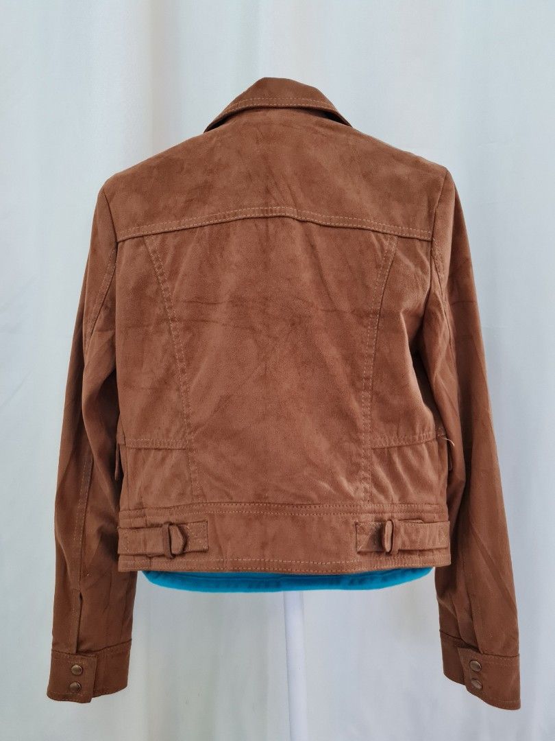 Bershka Suede Jacket Women s Fashion Coats Jackets and