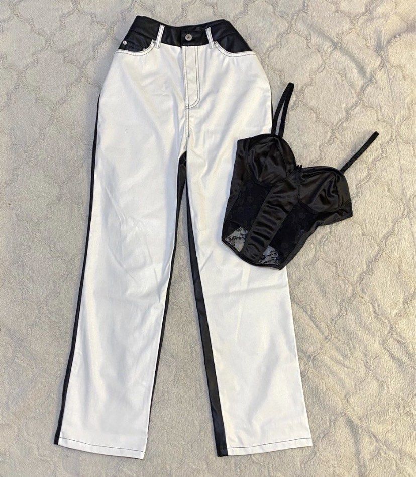 Black and White Coords H&M | Papermoon (Category: Sets or Coordinates) located in Makati City. Submitted by ysabel__ (Listing ID 1257821008, Image 1). Description: pants: size 25-26 hw 40 length top: small-medium.
