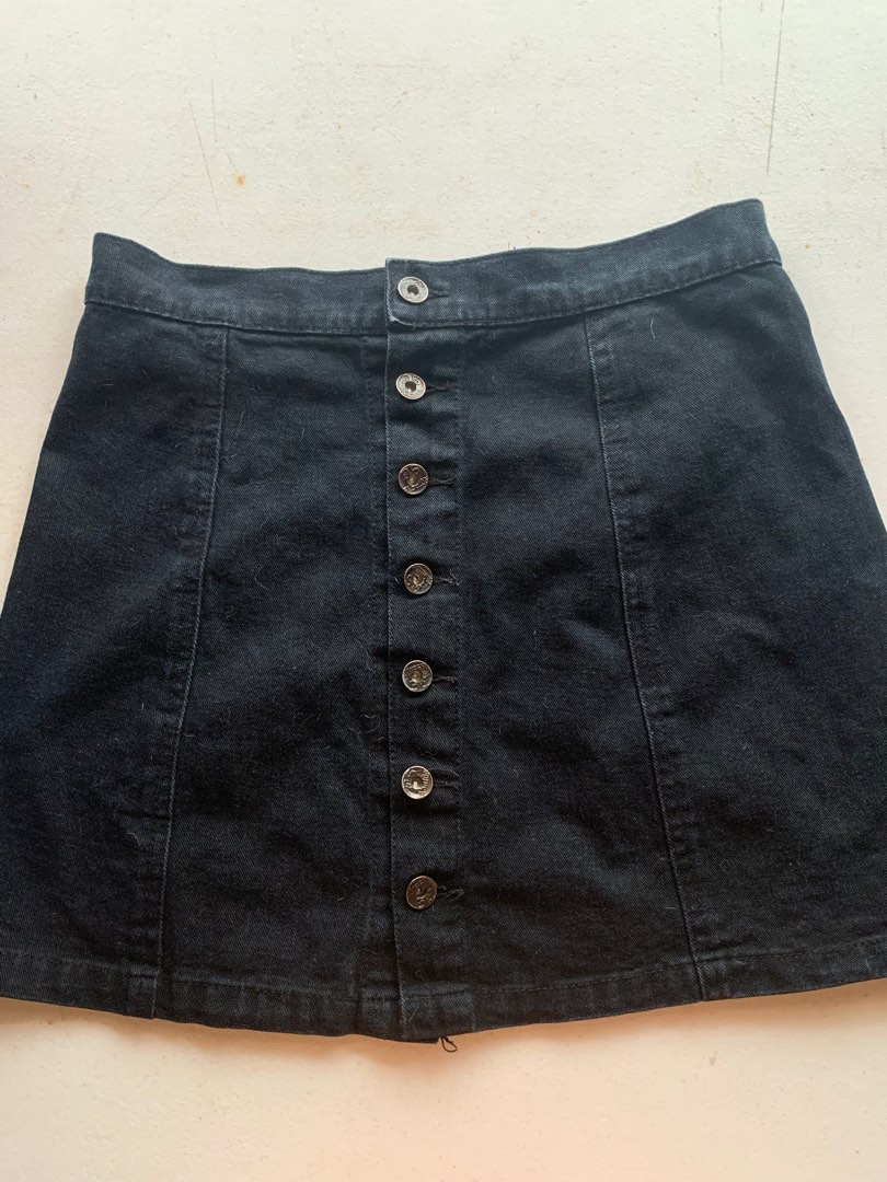 Black jean skirt at store target