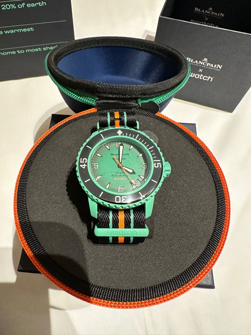 Blancpain x Swatch Indian Ocean, Luxury, Watches on Carousell