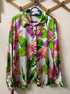 Blouse Zara bunga