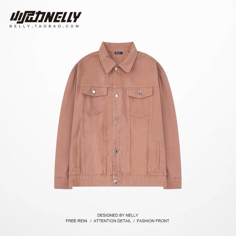 BN dusty rose oversized denim jacket Women s Fashion Coats