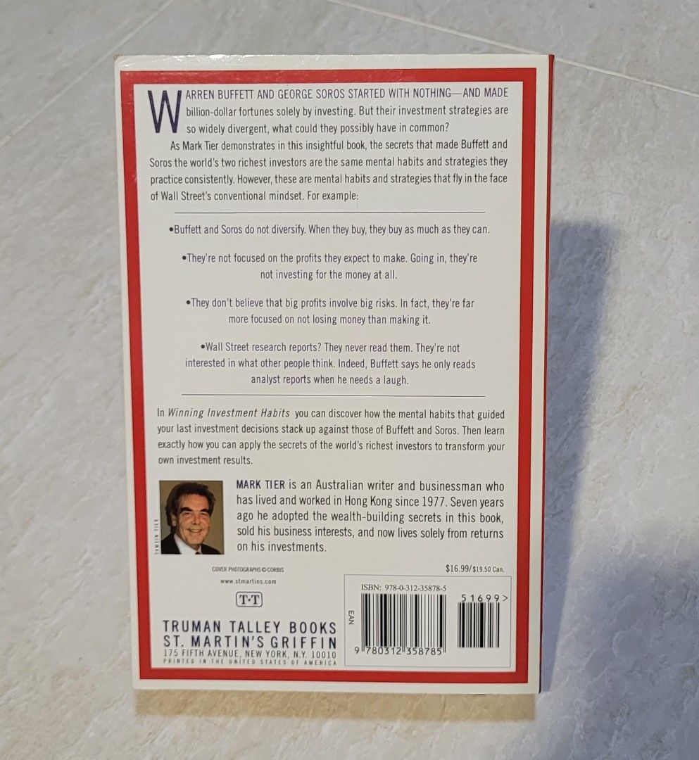 (Book) Winning Investment Habits, Hobbies & Toys, Books & Magazines