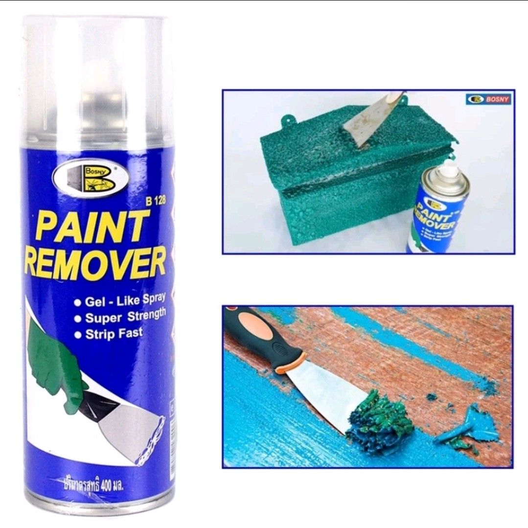 Bosny Paint Remover Spray 400CC GelLike Liquid Spray Color Clean Up