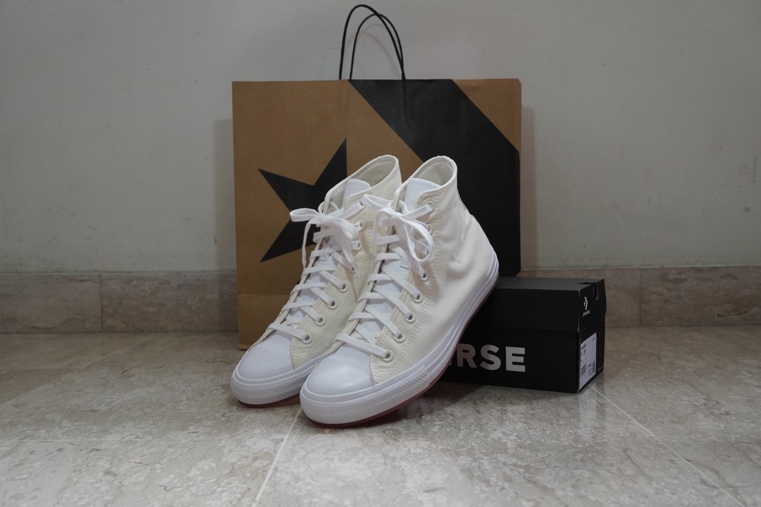 UK8.5 BRAND NEW Converse CTAS Hi Marbled Unisex Sneakers Egret