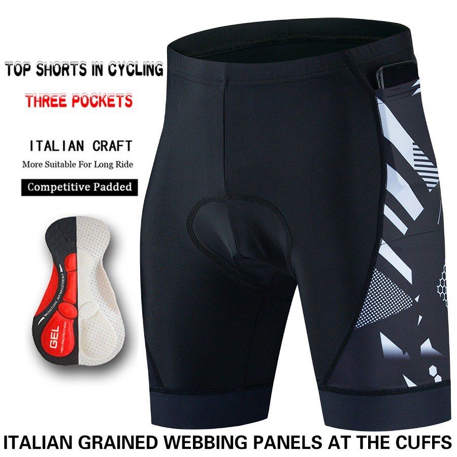 Mens cycling shorts discount with gel padding