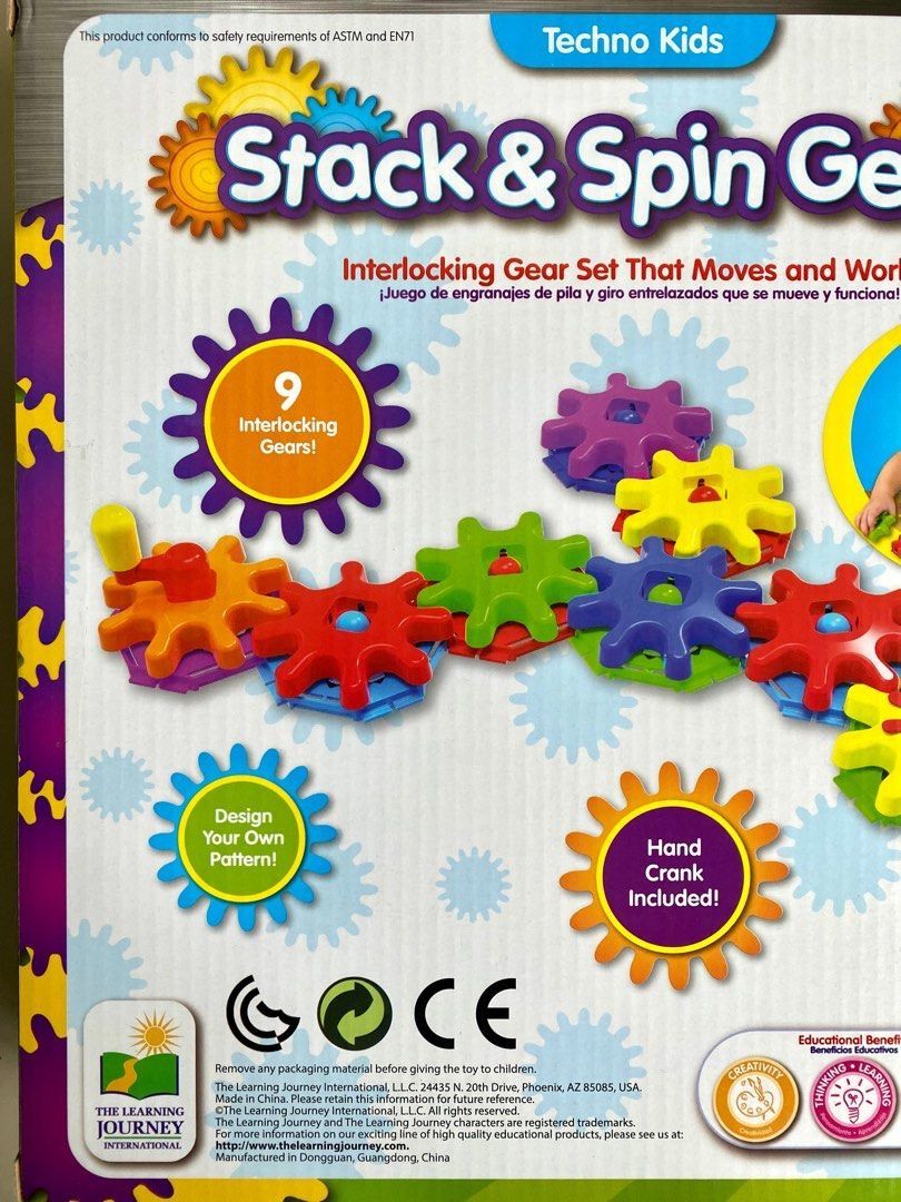 Techno kids stack & spin gears on sale