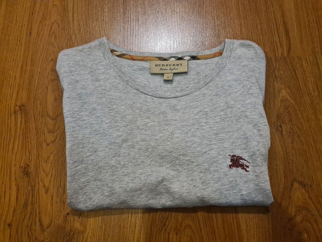 BURBERRY JOEFORTH LOGO T SHIRT GREY