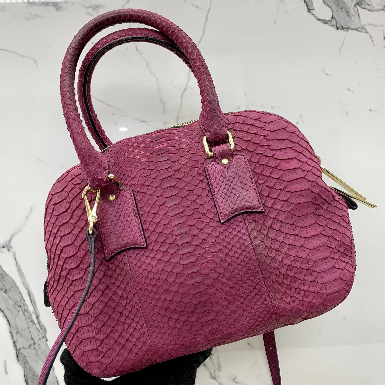 Burberry python online bag
