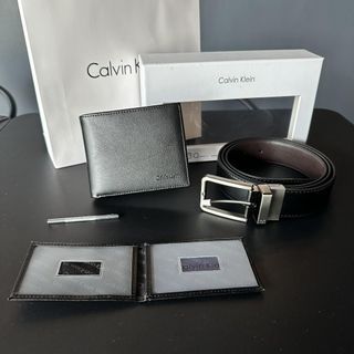 Calvin Klein Men's Wallet, Cardholder & Belt Set